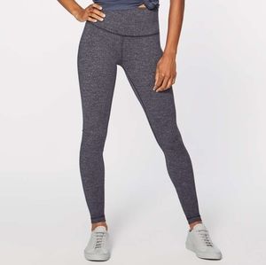 Lululemon Wunder Under Hi-Rise Full-on Luon Heathered Black Size 4